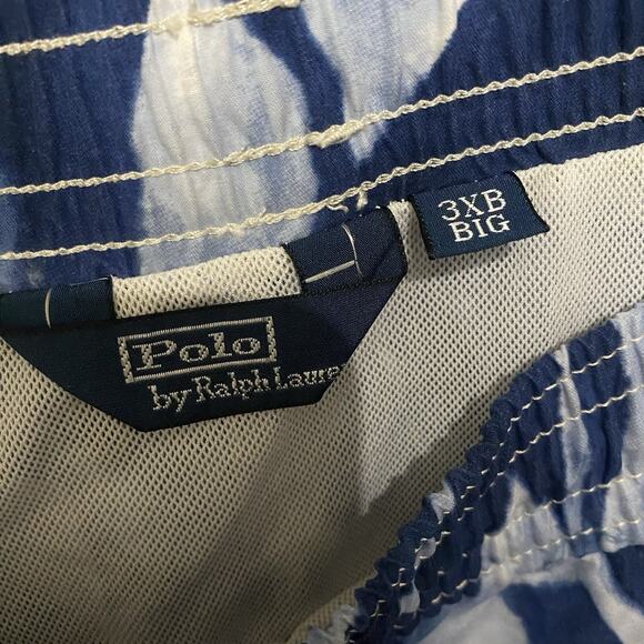 Polo Ralph Lauren Swim Trunks Mens 3XB Blue Floral‎ Pockets Pony Logo - Picture 6 of 11